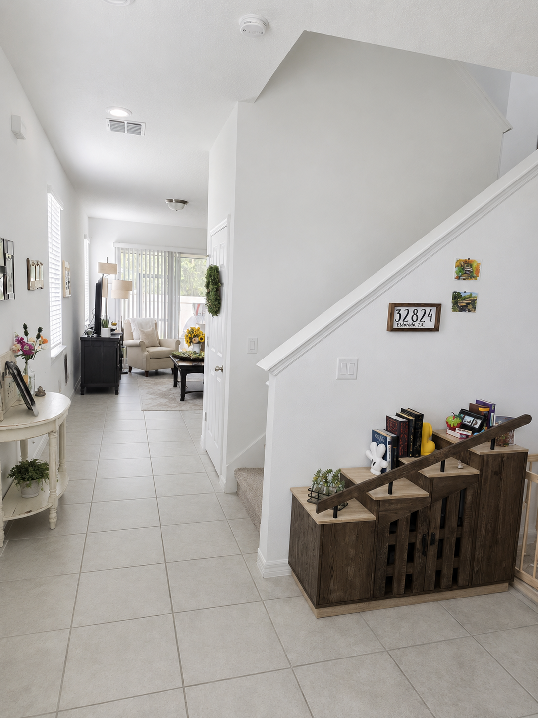 Main entrance and living area
